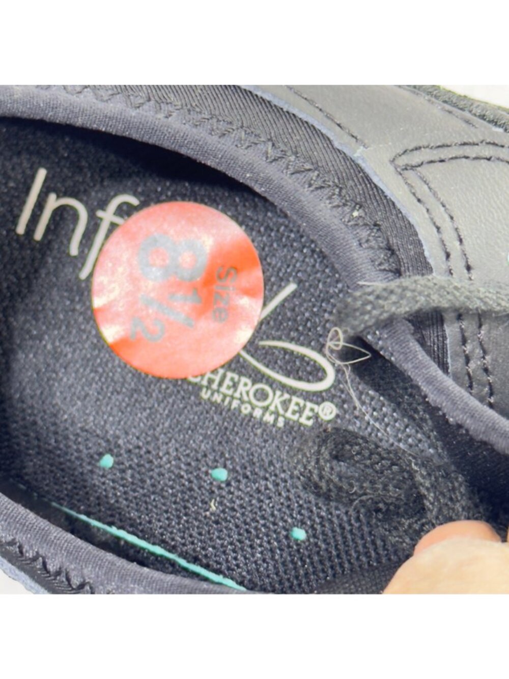 INFINITY Women's Black Blue Nurse's Sneakers Mesh Upper Lightweight Size 8.5 - Picture 7 of 10